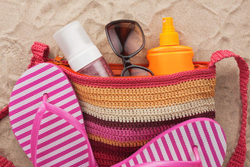 beauty bag for summertime