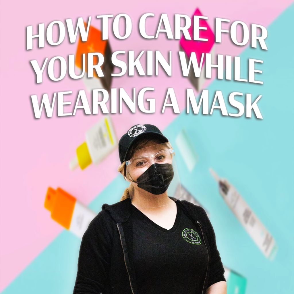 student wearing a mask